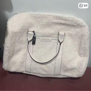 Victorias’s Secret White Sherpa Tote Bag